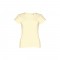 THC SOFIA. T-shirt sfiancata da donna in cotone - Giallo pastello