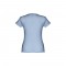 THC SOFIA. T-shirt sfiancata da donna in cotone - Celeste pastello