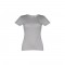 THC SOFIA. T-shirt sfiancata da donna in cotone - Grigio chiaro mélange