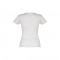 THC SOFIA. T-shirt sfiancata da donna in cotone - Bianco mélange
