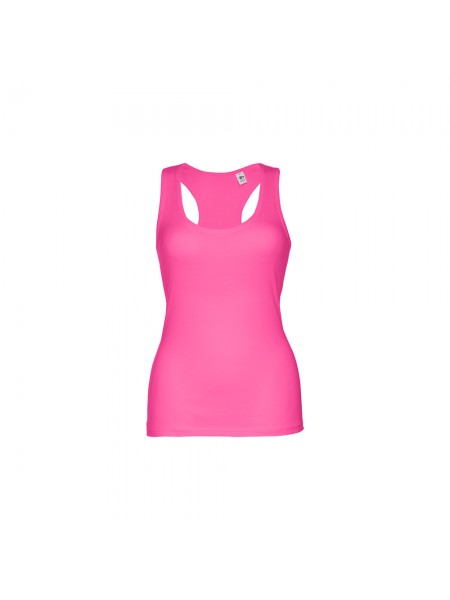THC TIRANA. T-shirt da donna senza maniche in cotone - Rosa THC TIRANA. T-shirt da donna senza maniche in cotone - Rosa
