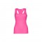 THC TIRANA. T-shirt da donna senza maniche in cotone - Rosa