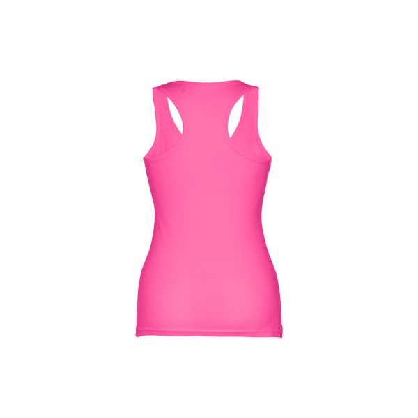 THC TIRANA. T-shirt da donna senza maniche in cotone - Rosa