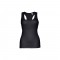 THC TIRANA. T-shirt da donna senza maniche in cotone - Nero