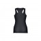THC TIRANA. T-shirt da donna senza maniche in cotone - Nero