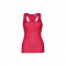 THC TIRANA. T-shirt da donna senza maniche in cotone - Rosso