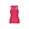 THC TIRANA. T-shirt da donna senza maniche in cotone - Rosso