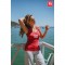 THC TIRANA. T-shirt da donna senza maniche in cotone - Rosso