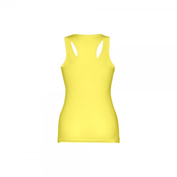 THC TIRANA. T-shirt da donna senza maniche in cotone - Giallo limone