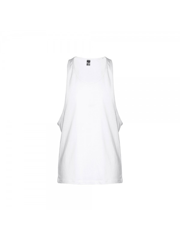 THC IBIZA WH. T-shirt da uomo in cotone con maniche divise - Bianco THC IBIZA WH. T-shirt da uomo in cotone con maniche divise - Bianco