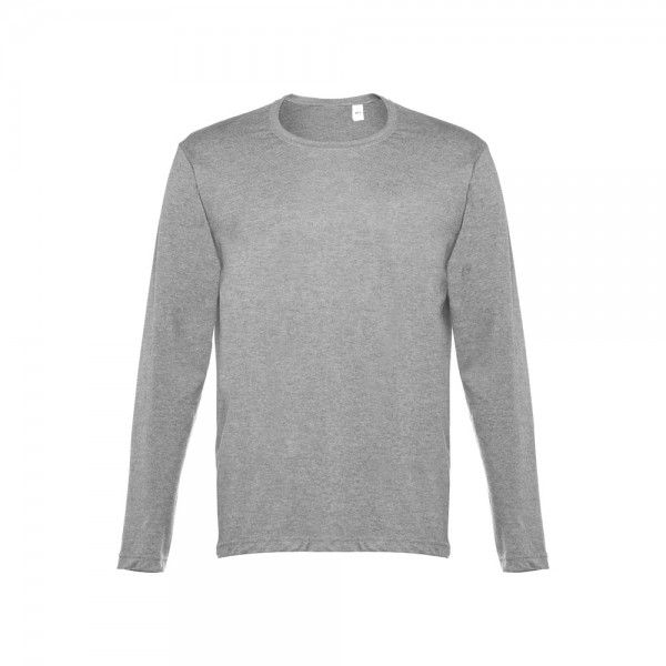 THC BUCHAREST. T-shirt a manica lunga da uomo - Grigio chiaro mélange