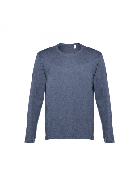 THC BUCHAREST. T-shirt a manica lunga da uomo - Blu mélange THC BUCHAREST. T-shirt a manica lunga da uomo - Blu mélange