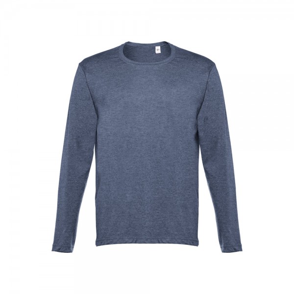 THC BUCHAREST. T-shirt a manica lunga da uomo - Blu mélange