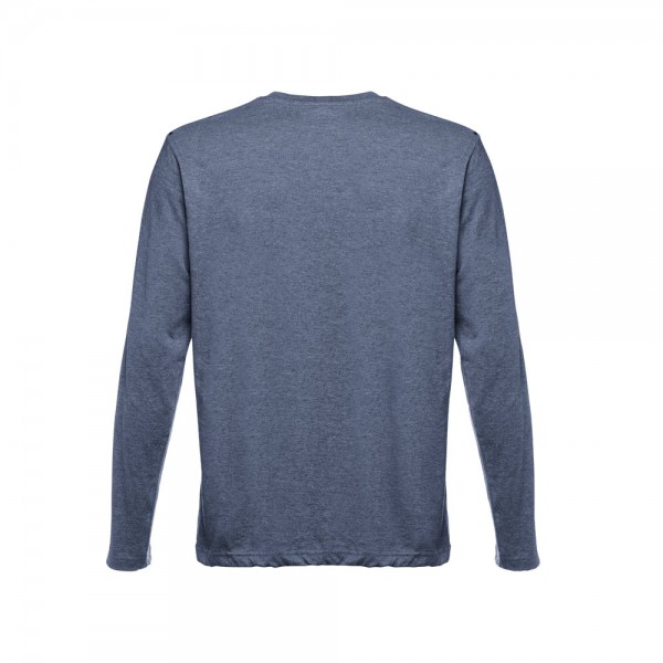 THC BUCHAREST. T-shirt a manica lunga da uomo - Blu mélange