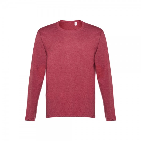 THC BUCHAREST. T-shirt a manica lunga da uomo - Rosso mélange