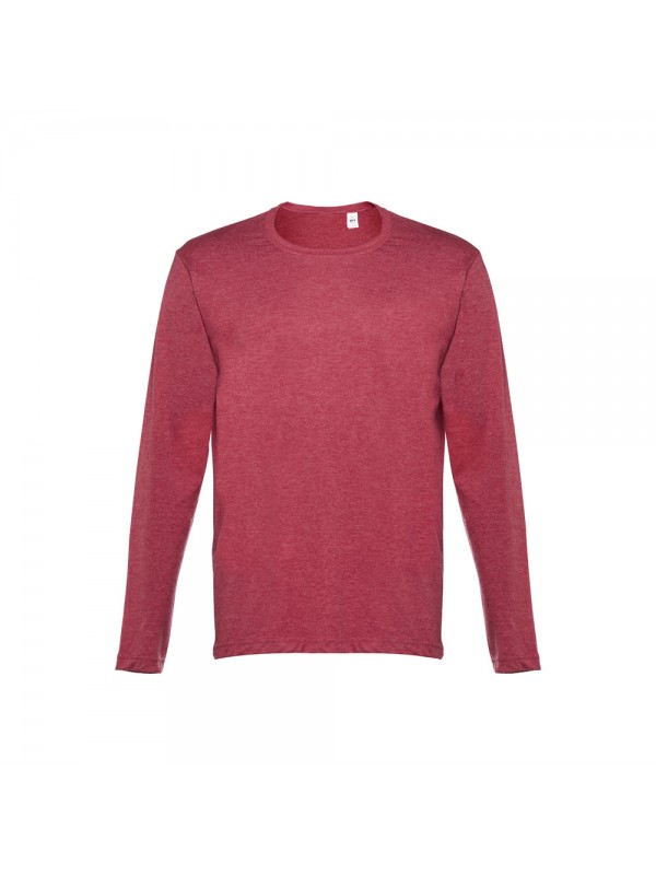 THC BUCHAREST. T-shirt a manica lunga da uomo - Rosso mélange THC BUCHAREST. T-shirt a manica lunga da uomo - Rosso mélange