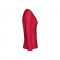THC BUCHAREST WOMEN. T-shirt da donna sfiancata a maniche lunghe in cotone - Rosso