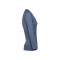 THC BUCHAREST WOMEN. T-shirt da donna sfiancata a maniche lunghe in cotone - Blu mélange
