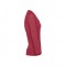 THC BUCHAREST WOMEN. T-shirt da donna sfiancata a maniche lunghe in cotone - Rosso mélange
