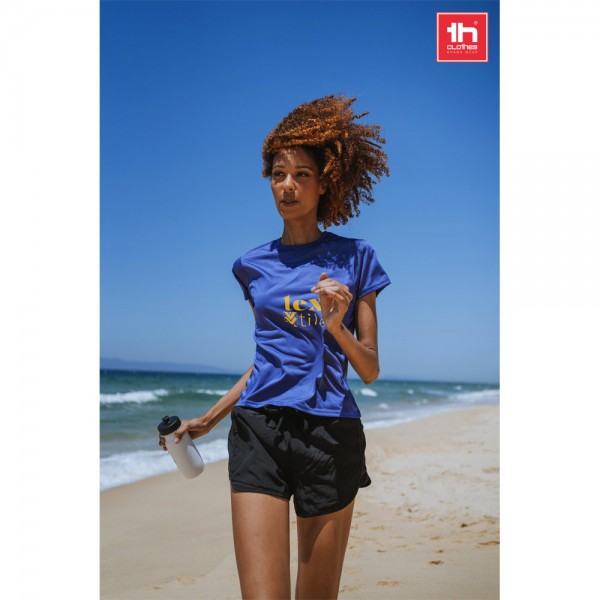 THC NICOSIA WOMEN. T-shirt tecnica da donna - Nero