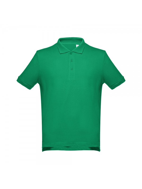 THC ADAM. Polo da uomo in cotone a maniche corte - Verde THC ADAM. Polo da uomo in cotone a maniche corte - Verde