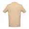 THC ADAM. Polo da uomo in cotone a maniche corte - Marrone chiaro