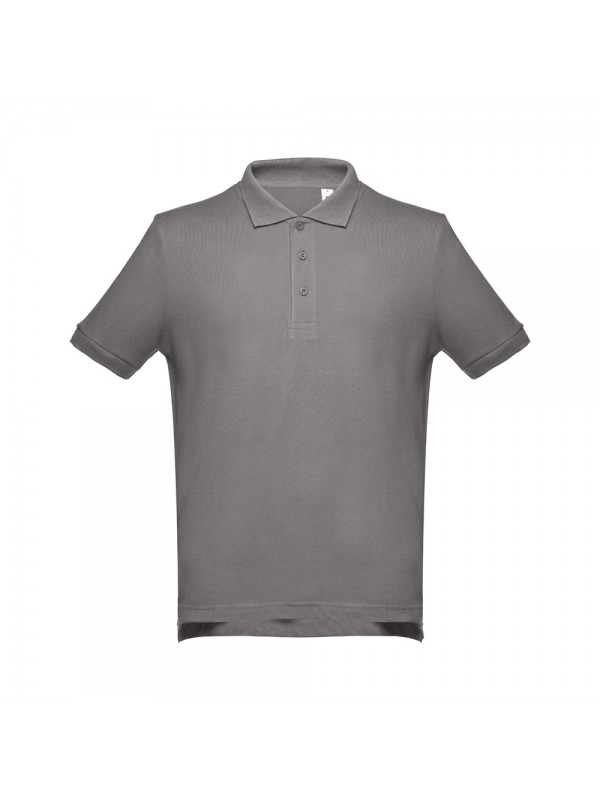 THC ADAM. Polo da uomo in cotone a maniche corte - Grigio THC ADAM. Polo da uomo in cotone a maniche corte - Grigio