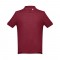 THC ADAM. Polo da uomo in cotone a maniche corte - Bordeaux