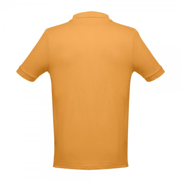 THC ADAM. Polo da uomo in cotone a maniche corte - Giallo scuro