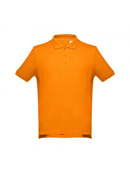 THC ADAM. Polo da uomo in cotone a maniche corte - Arancione THC ADAM. Polo da uomo in cotone a maniche corte - Arancione