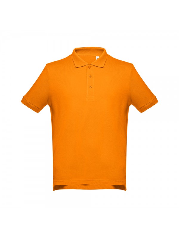 THC ADAM. Polo da uomo in cotone a maniche corte - Arancione