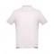 THC ADAM. Polo da uomo in cotone a maniche corte - Rosa pastello