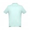 THC ADAM. Polo da uomo in cotone a maniche corte - Verde menta