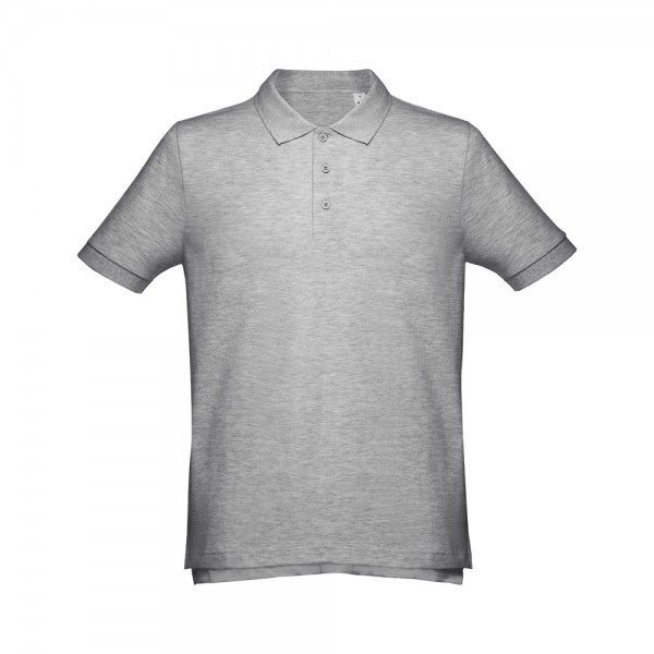 THC ADAM 3XL. Polo da uomo - Grigio chiaro mélange