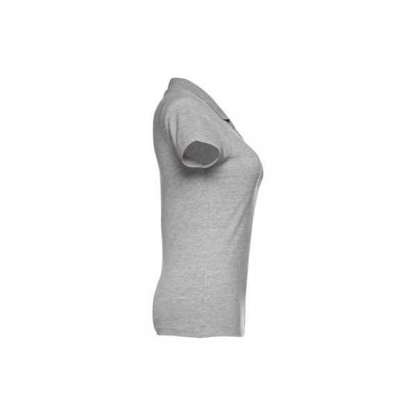 THC EVE. Polo da donna - Grigio chiaro mélange