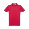 THC ROME. Polo da uomo in cotone bicolore - Rosso