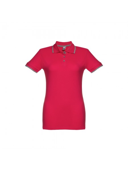 THC ROME WOMEN. Polo "slim fit" da donna - Rosso THC ROME WOMEN. Polo "slim fit" da donna - Rosso