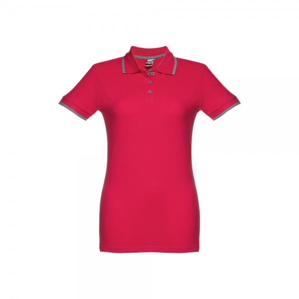 THC ROME WOMEN. Polo "slim fit" da donna - Rosso