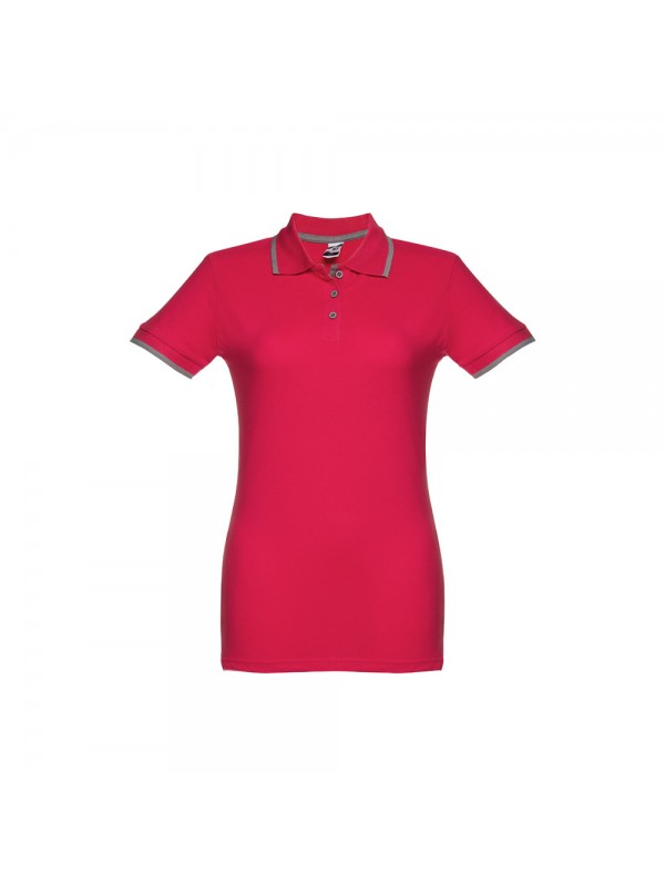 THC ROME WOMEN. Polo "slim fit" da donna - Rosso THC ROME WOMEN. Polo "slim fit" da donna - Rosso