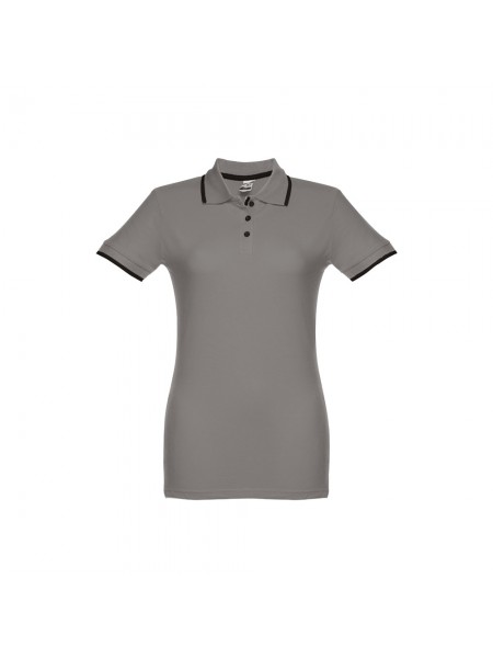 THC ROME WOMEN. Polo "slim fit" da donna - Grigio THC ROME WOMEN. Polo "slim fit" da donna - Grigio