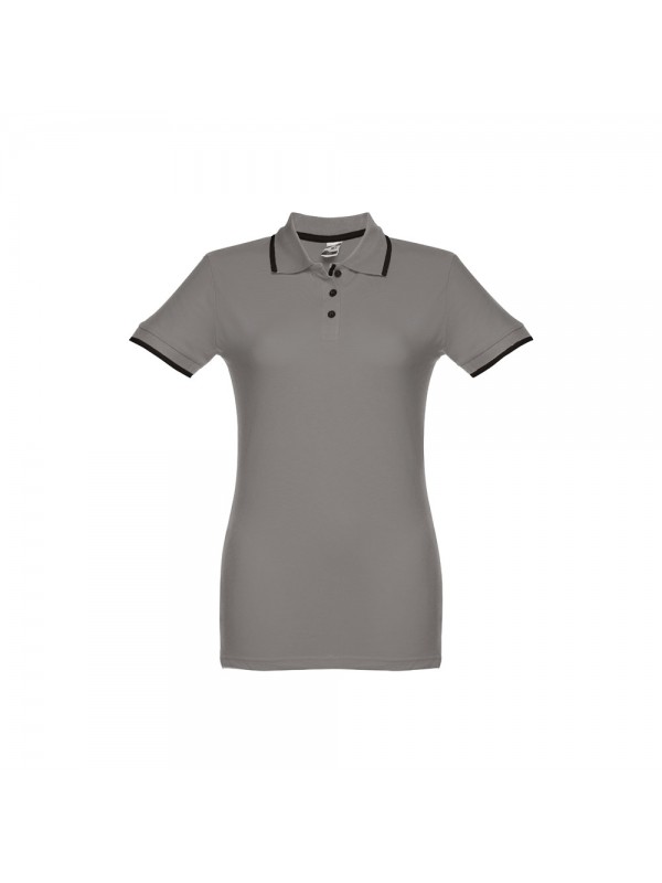 THC ROME WOMEN. Polo "slim fit" da donna - Grigio THC ROME WOMEN. Polo "slim fit" da donna - Grigio