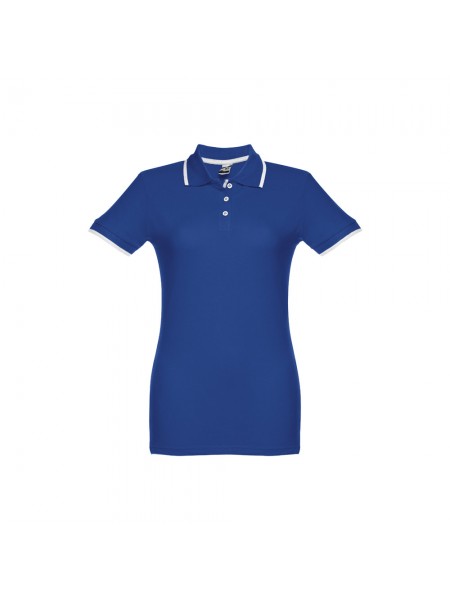 THC ROME WOMEN. Polo "slim fit" da donna - Blu reale THC ROME WOMEN. Polo "slim fit" da donna - Blu reale
