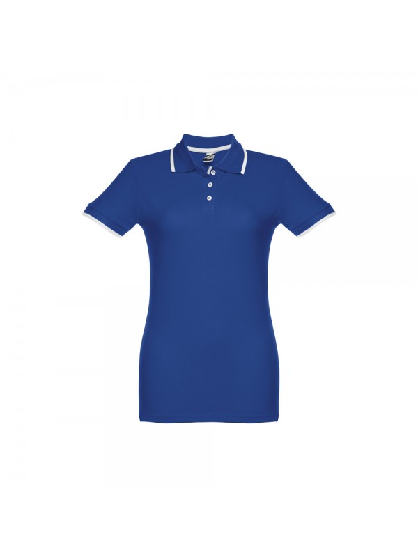 THC ROME WOMEN. Polo "slim fit" da donna - Blu reale THC ROME WOMEN. Polo "slim fit" da donna - Blu reale