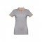 THC ROME WOMEN. Polo "slim fit" da donna - Grigio chiaro mélange