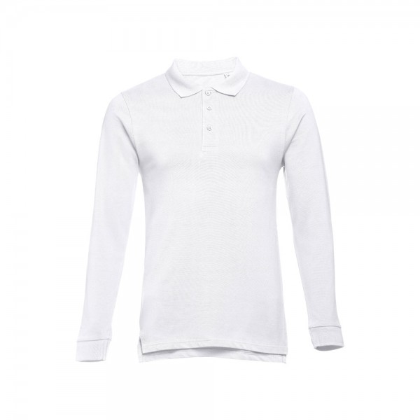 THC BERN WH 3XL. Polo a manica lunga da uomo - Bianco