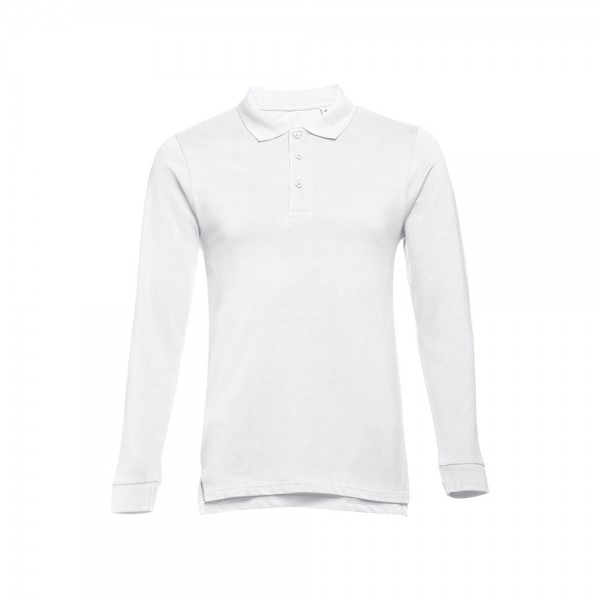 THC BERN WH 3XL. Polo a manica lunga da uomo - Bianco