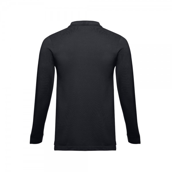 THC BERN 3XL. Polo a manica lunga da uomo - Nero