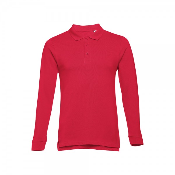 THC BERN 3XL. Polo a manica lunga da uomo - Rosso