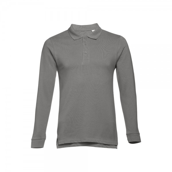THC BERN 3XL. Polo a manica lunga da uomo - Grigio