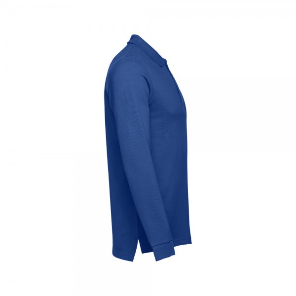 THC BERN 3XL. Polo a manica lunga da uomo - Blu reale